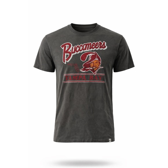 47 Tops - 47 NFL Tampa Bay Buccaneers Womens Gray T Shirt Large Distressed Graphic Tee